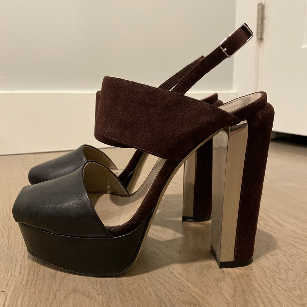 Calvin Klein Collection Peeptoe High Heels